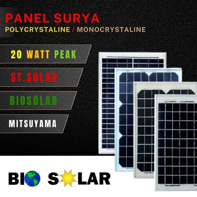 [+KAYU] PANEL SURYA 20WP 20 WP