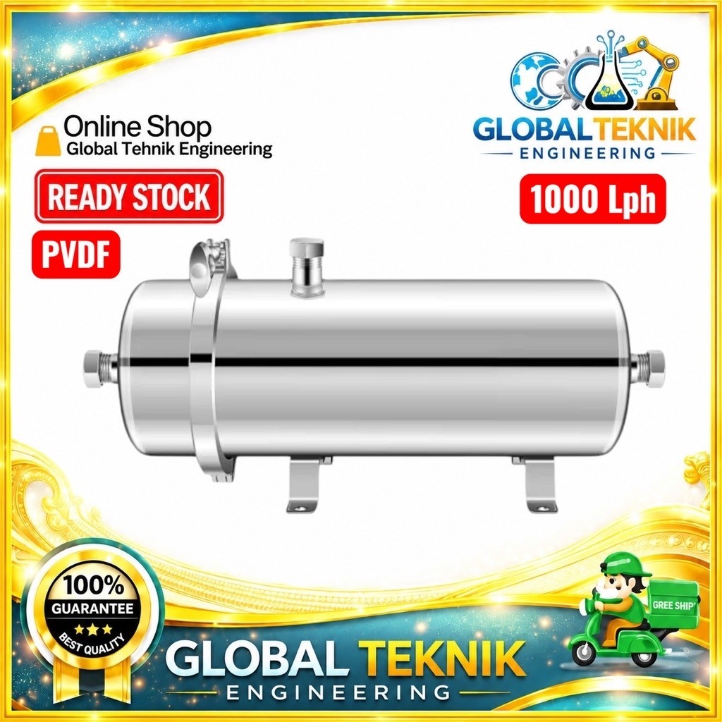 Ultrafiltrasi PVDF Water Pre Filter 1000 LPH UF PVDF 1000 Lph PVDF
