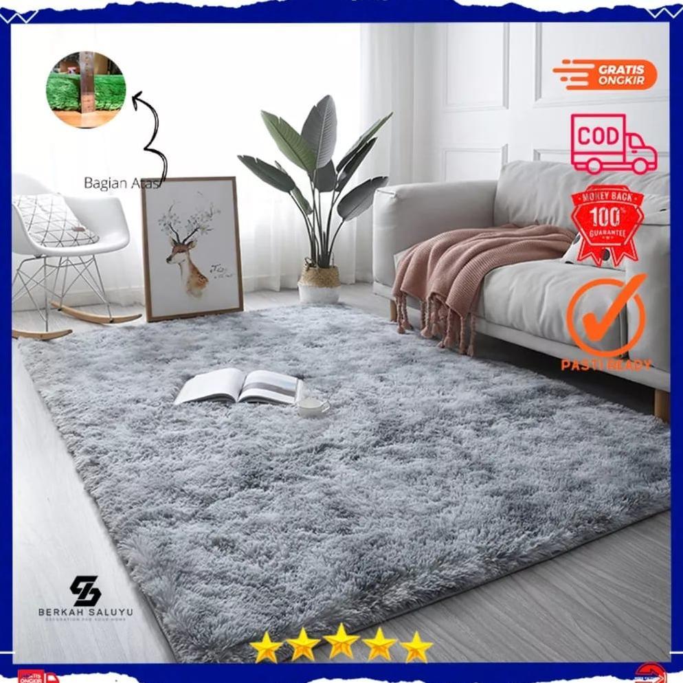 Karpet bulu rasfur 150x100x3CM surpet tikar lipat rumahan ruang tamu kamar tidur minimalis