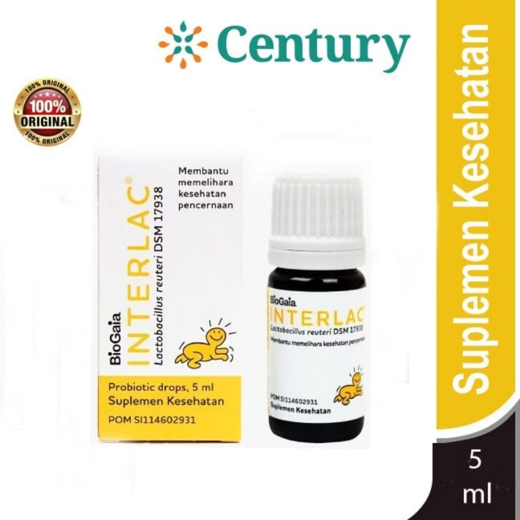 Interlac Drops 5 Ml Probiotik Untuk Bayi