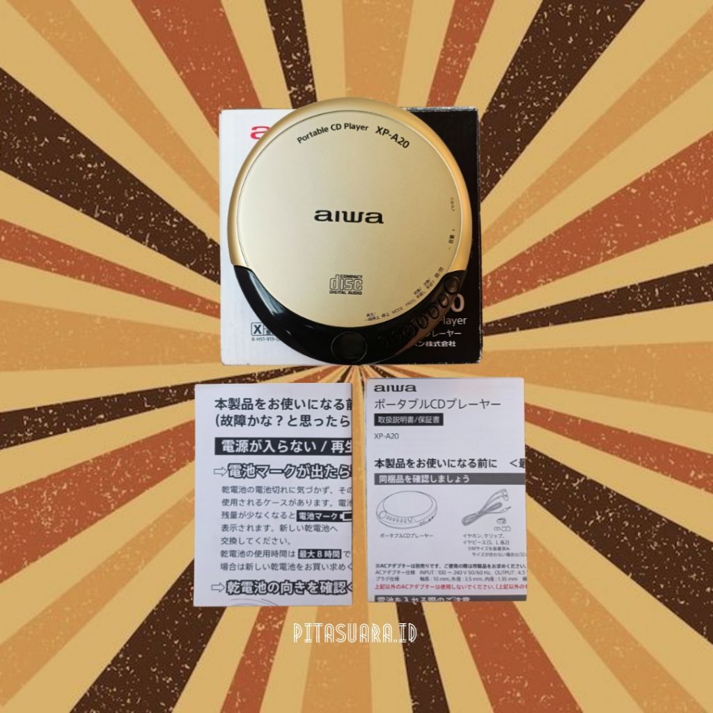 Discman AIWA XP-A20 Japan Portable CD Player NOS New Old Stock