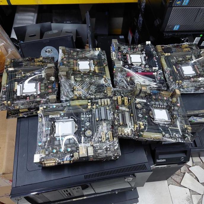 MOBO/MOTHERBOARD H61 ECS/ASROCK/MSI SOCKET LGA 1155 CORE I3 I5 I7 MURA BARU
