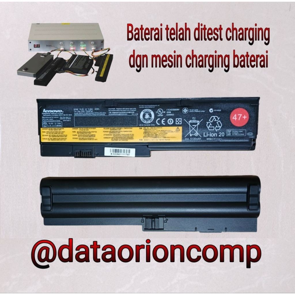 Baterai Battery Thinkpad X200 X200S X201 X201i X201S