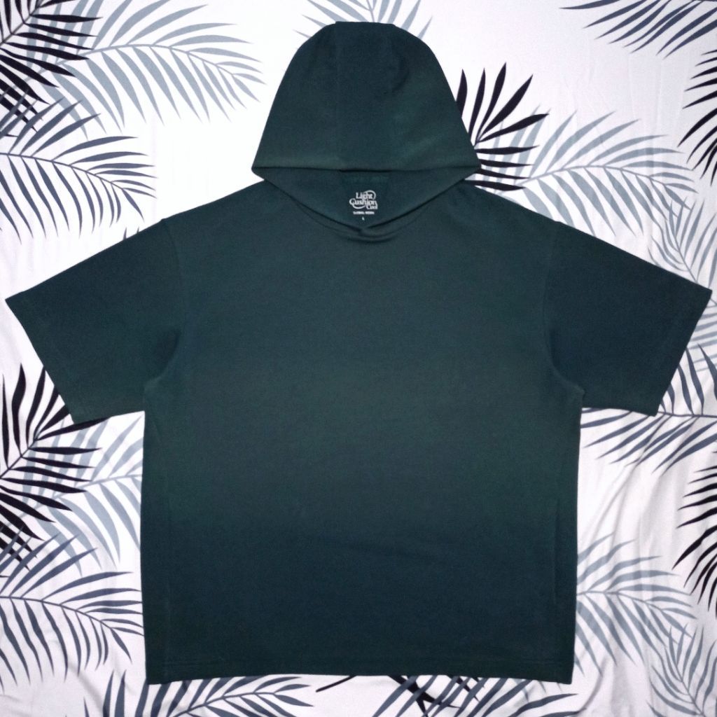 Short Hoodie Oversize Global Work | Light Cushion Cool, Size L Oversized Boxy