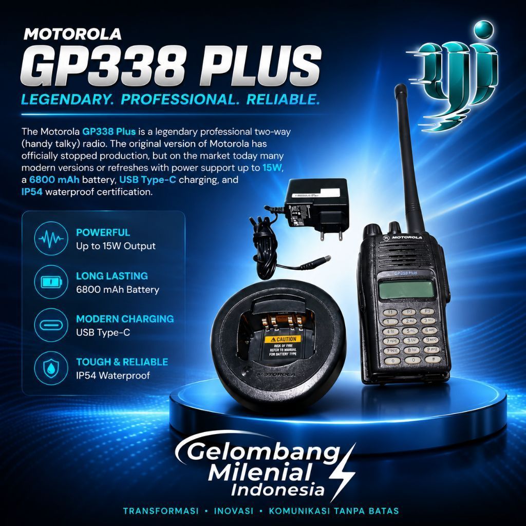 HT MOTOROLA GP338 PLUS VHF SECOND