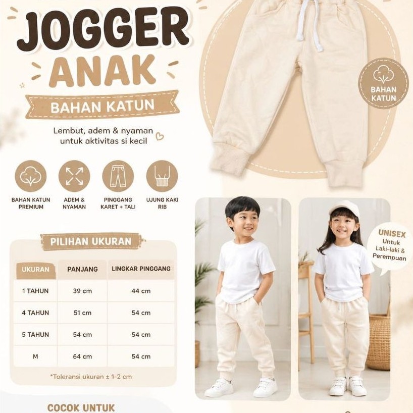 Celana Jogger  - Jogger Pants Celana Panjang Polos Unisex