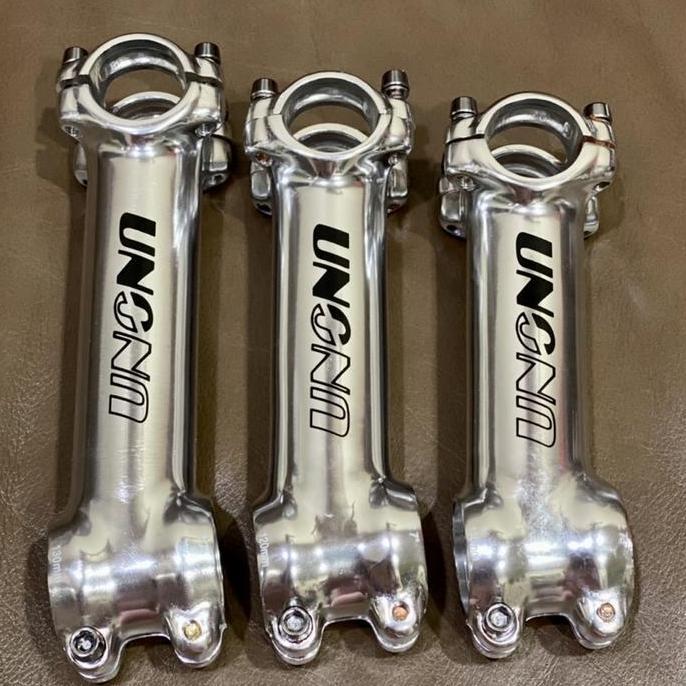 Stem Stang Sepeda UNO 31.8mm 7/17 Derajat 110/120/130mm Silver Aluminum Alloy Outdoor