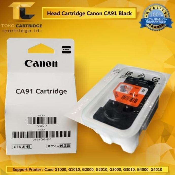 HEAD PRINTER CARTRIDGE CANON G1000 G2000 G3000 GI-790 BLACK ORIGINAL ASLI