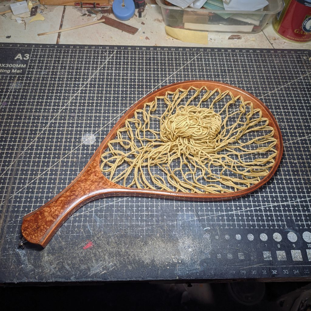 landing net kayu handmade
