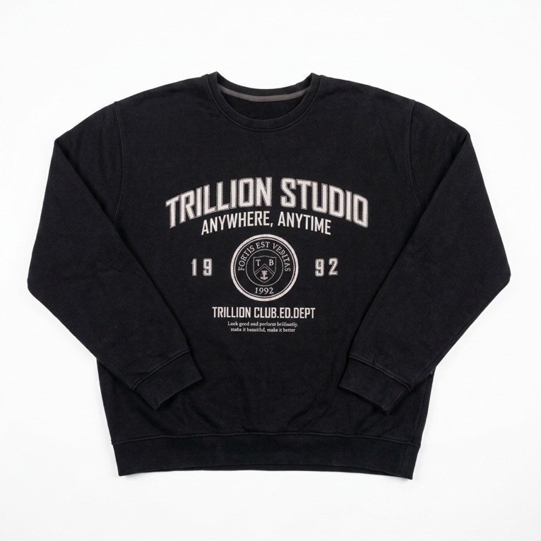 Trillion studio crewneck sweater sweatshirt crewneck (size L)
