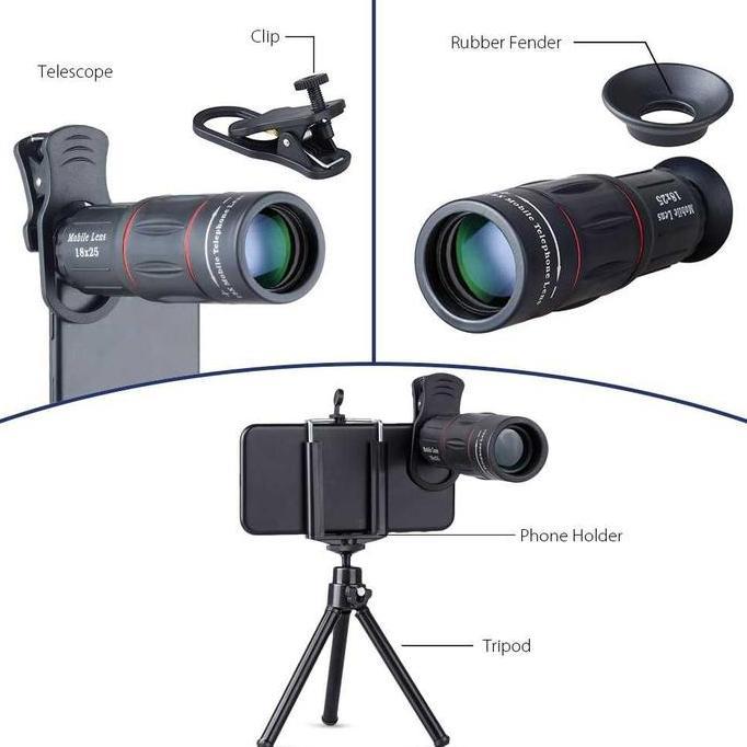 Ditafiraa45 - lensa Telephoto apexel 18X25 18X Zoom lensa apexel apexel28x25