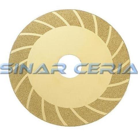 Mata Diamond Kuning Polos 100Mm 4" Batu Potong Gerinda Disc Mdk-01