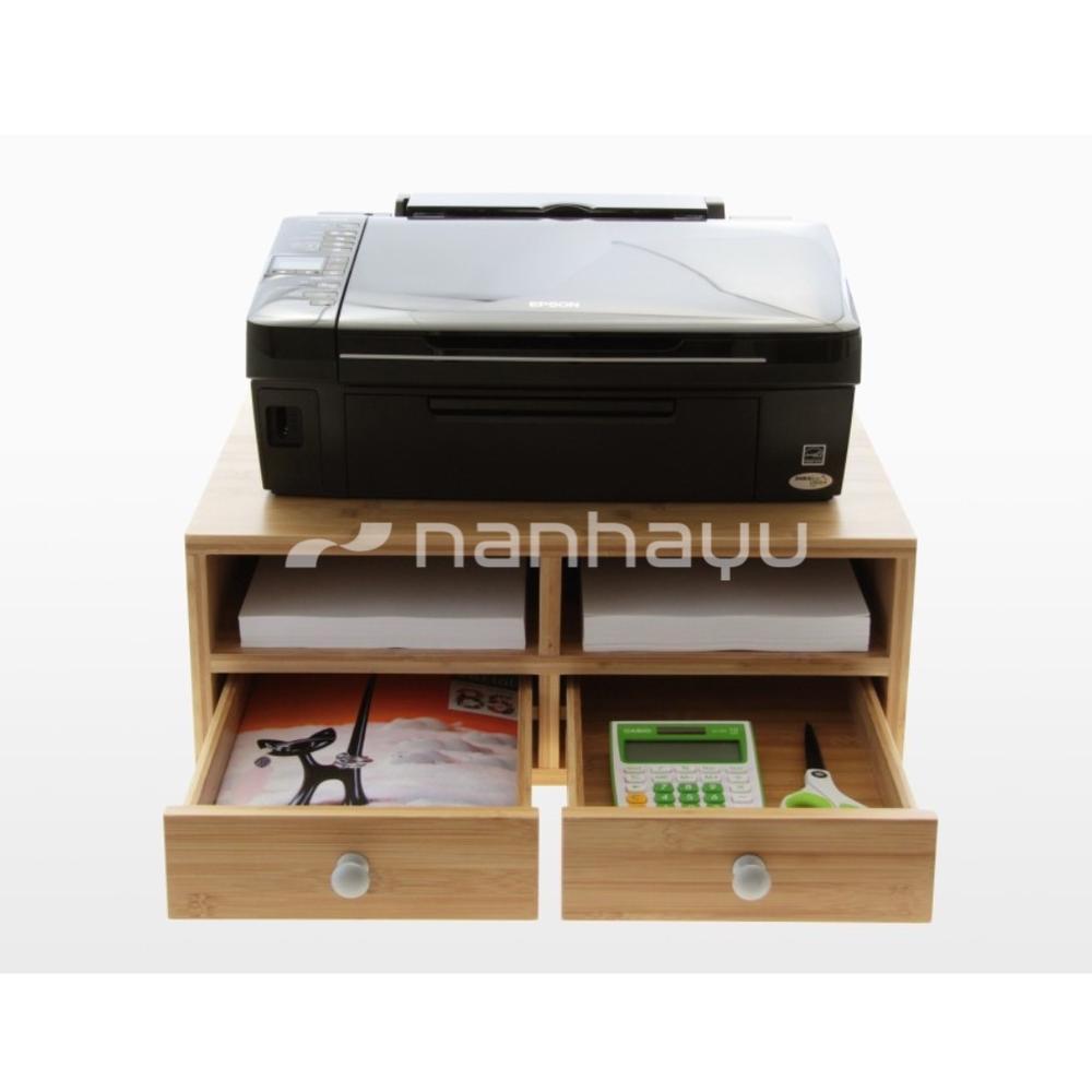 ZOI - MEJA PRINTER / TEMPAT PRINTER 2LACI PENYIMPAN DAN 2 SEKAT KERTAS