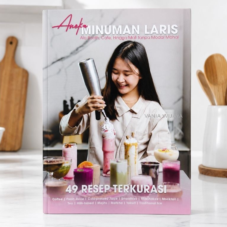 Buku Aneka Minuman Laris 49 Resep Terkurasi Vania Wijaya Panduan Resep Minuman