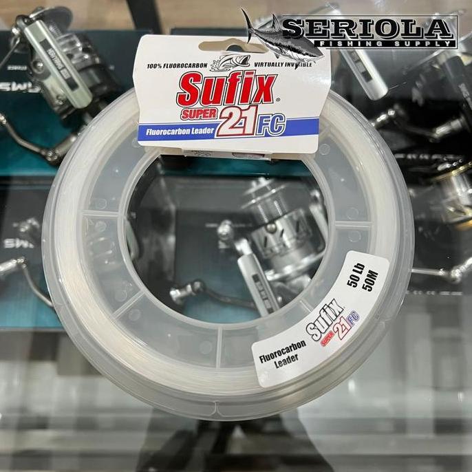 (Good) LEADER SUFIX SUPER 21FC CLEAR 50M 50lb 60lb