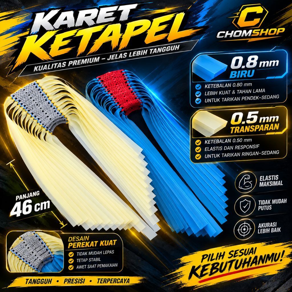 karet ketapel/flatband/ketapel