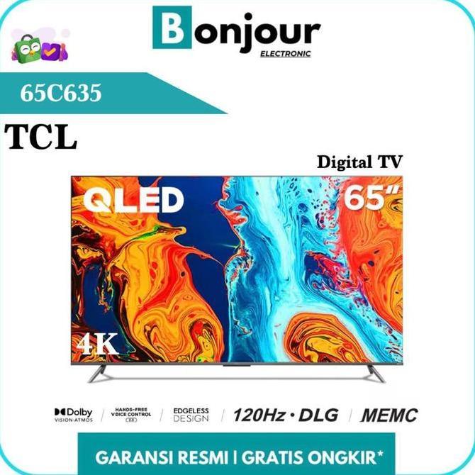 Allthebest- TV TCL 65 Inch Google TV TCL 65C635 Qled Google TV 4K TCL C635 65"
