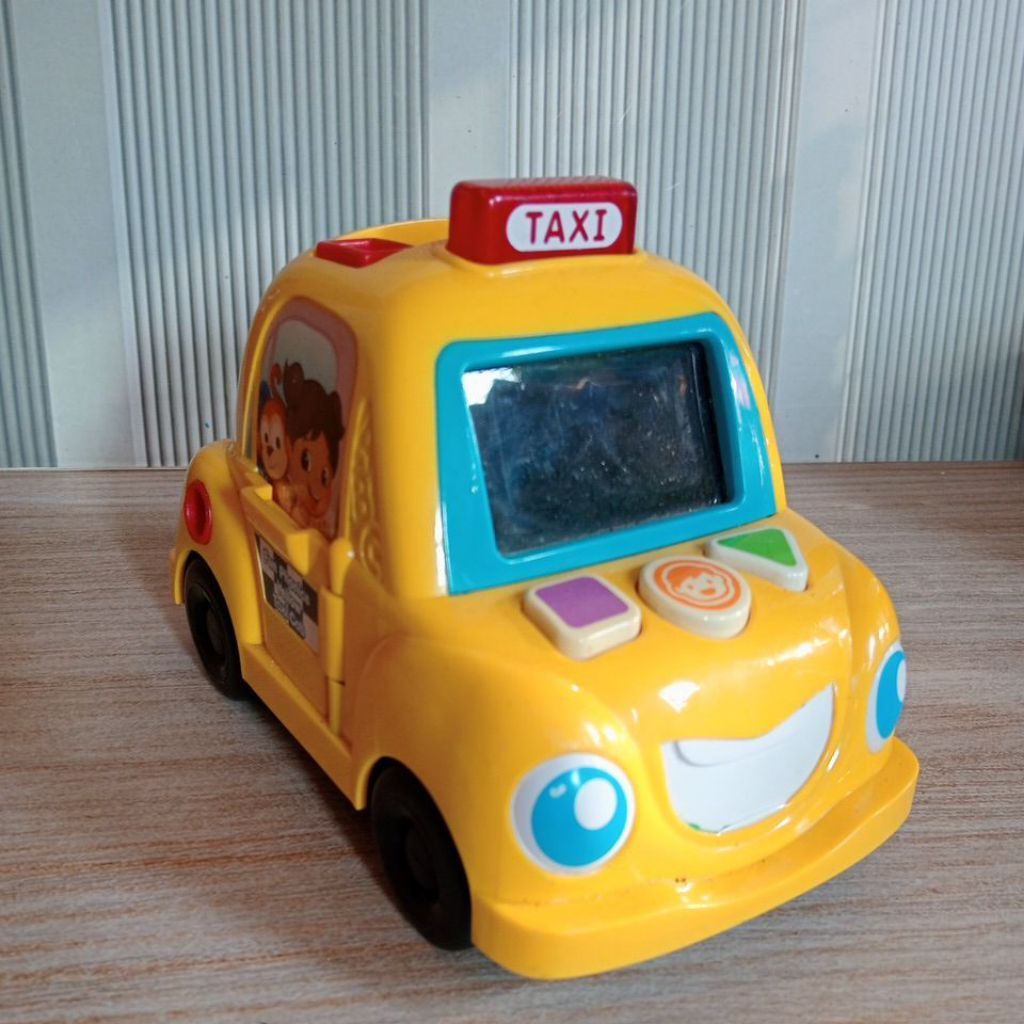 vtech taxi yellow phone interactive preloved