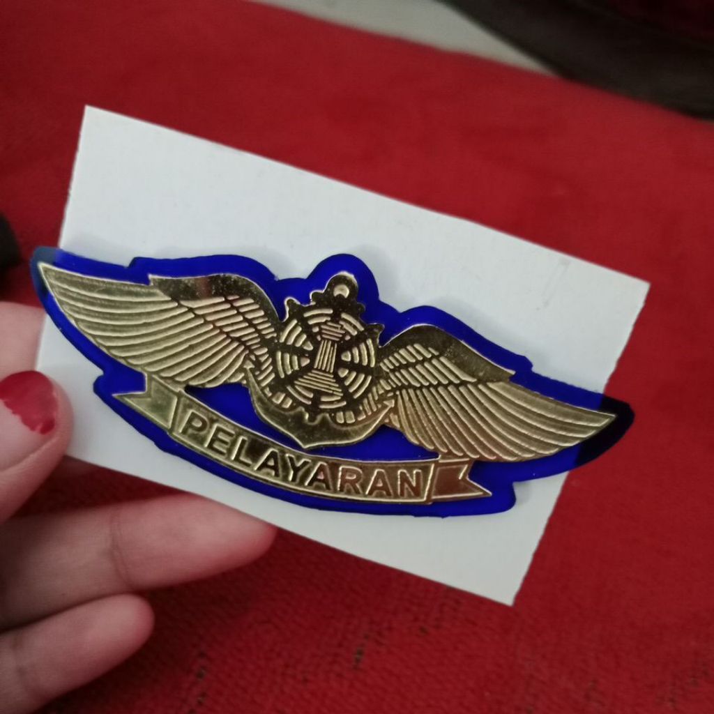 WINGS PELAYARAN, BACKGROUND AKRILIK BIRU