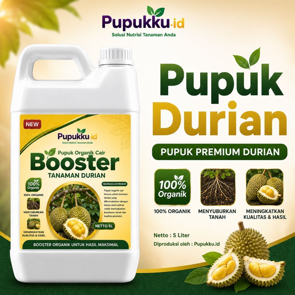 Pupuk Organik Cair Durian Cepat Berbuah Lebat Tidak Rontok Bunga Booster Durian Montong