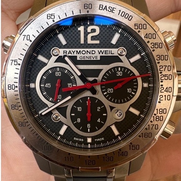 Raymond Weil Nabucco 7800 TCF Automatic Chronograph Titanium Carbon Original Swiss