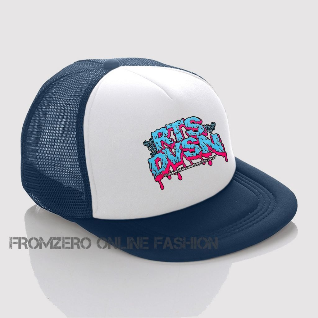 PROMO Topi Snapback Trucker Jaring Pria Terbaru Berlogo RTS DVSN
