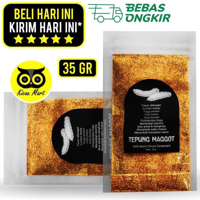 Pakan Makanan Burung Murai Kacer Anis Cucak Ef Tepung Maggot