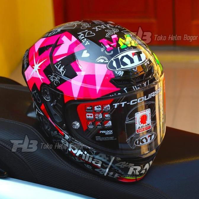 KYT HELM TT COURSE ESPARGARO 2021 BLACK REPAINT