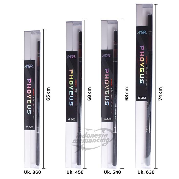Joran Tegek Maguro Phoveus 360 | 450 | 540 | 630 | Tegek Zoom | Indonesia Memancing Shop - 360CM