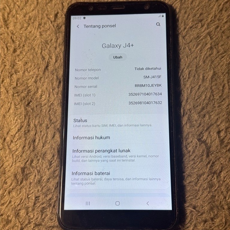 samsung J4+ 2/32 second
