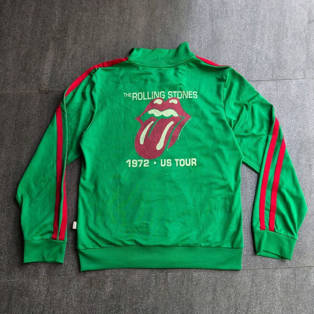 jaket tracktop rolling stones 1972 US tour x BC ethic 2005 official merch jacket used good condition
