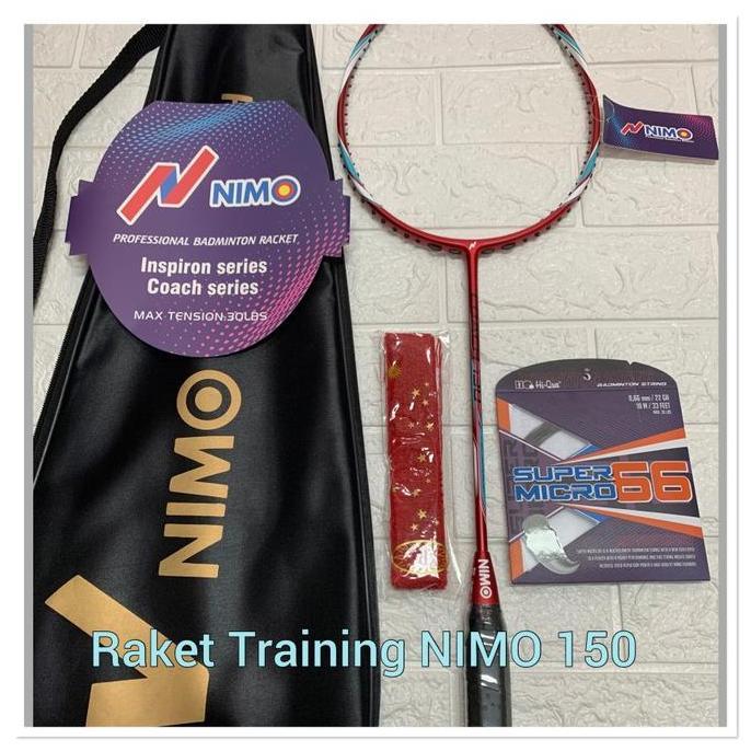 TERBARU - Raket Badminton TRAINING RACKET NIMO 130-NIMO COACH 130 +tas+grip ORI