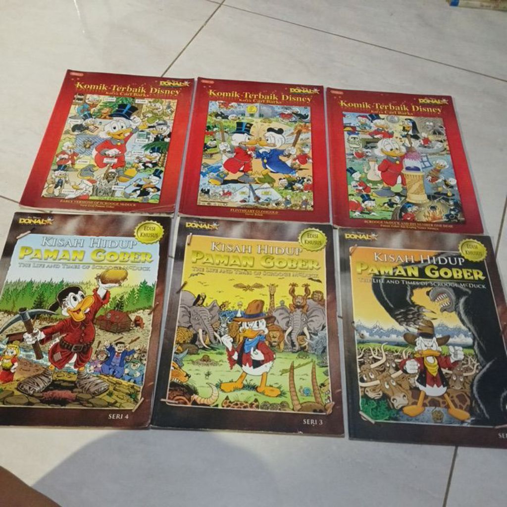 BUKU KOMIK TERBAIK DISNEY DAN KISAH HIDUP PAMAN GOBER