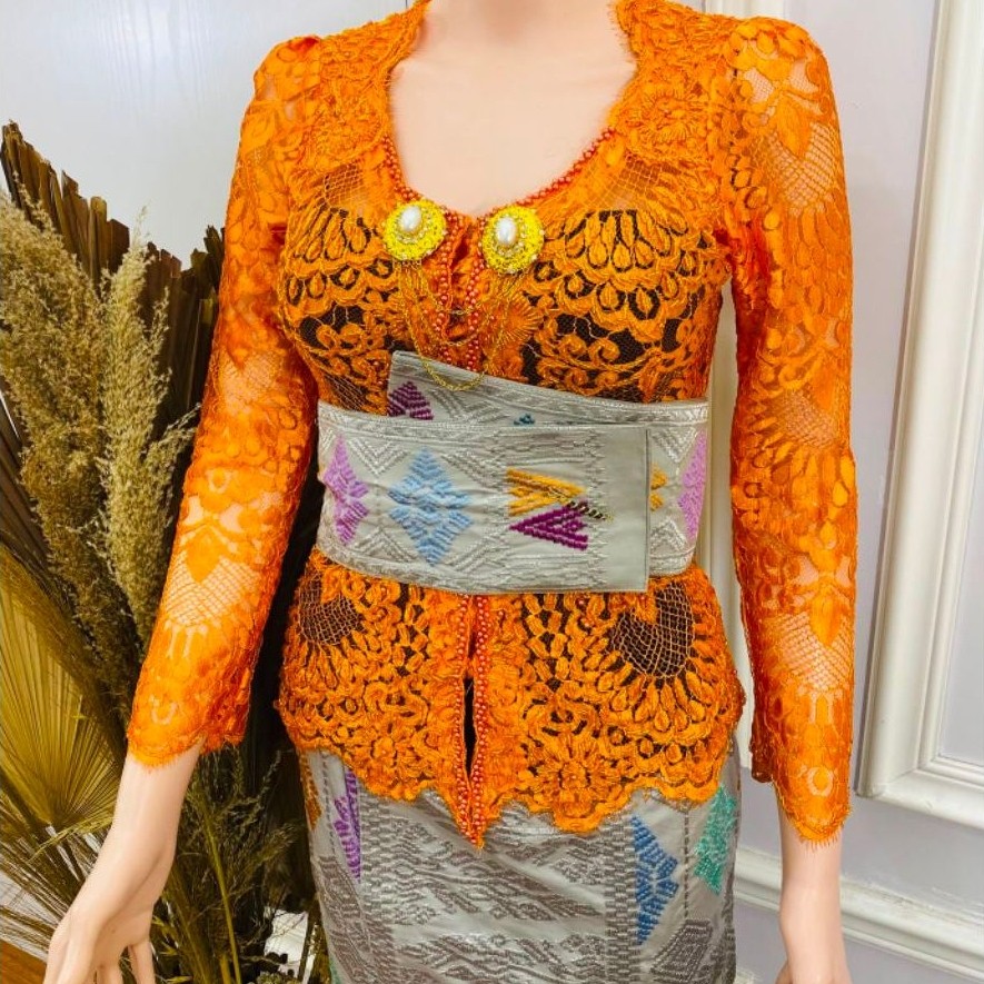TERBARU 3163_kebaya jadi metalik Payet segilima V2_new Wanita