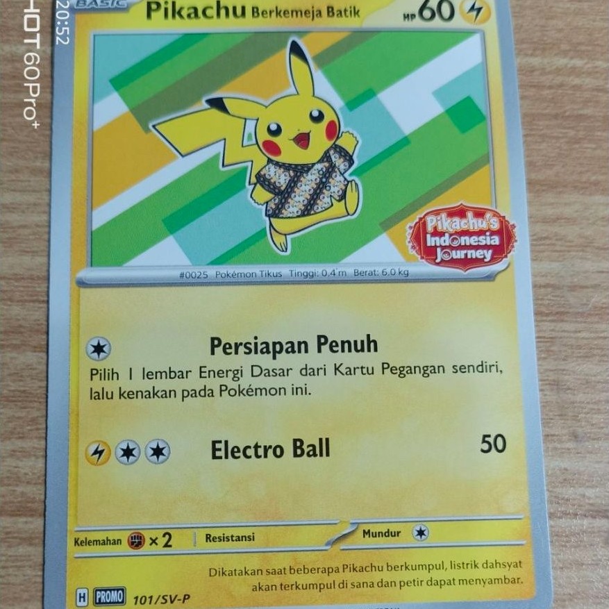 Kartu Pokemon Pikachu Batik V1 warna hijau original