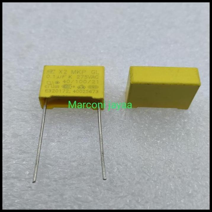 HOT DEAL KAPASITOR MKP X2 104K 275VAC P=15 