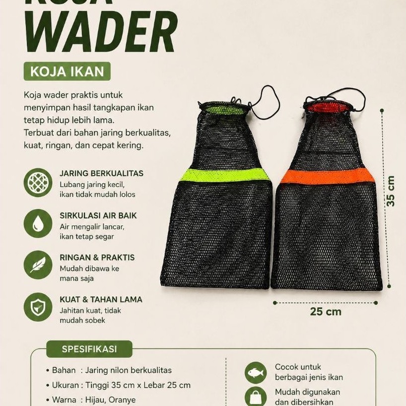 koja wader untuk ikan kecil