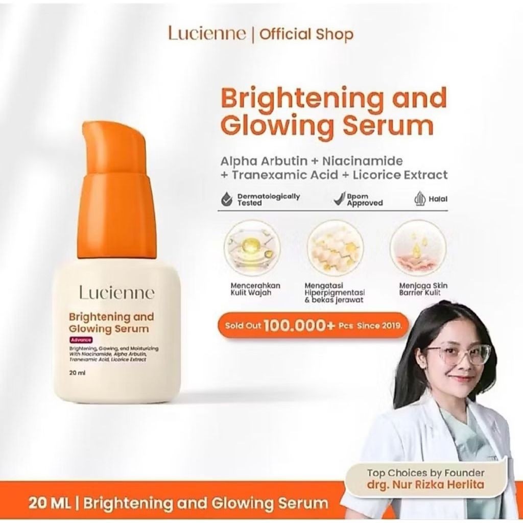 LUCIENNE Brightening & Glowing Serum | LUCIENNE Criystal Brightening Serum