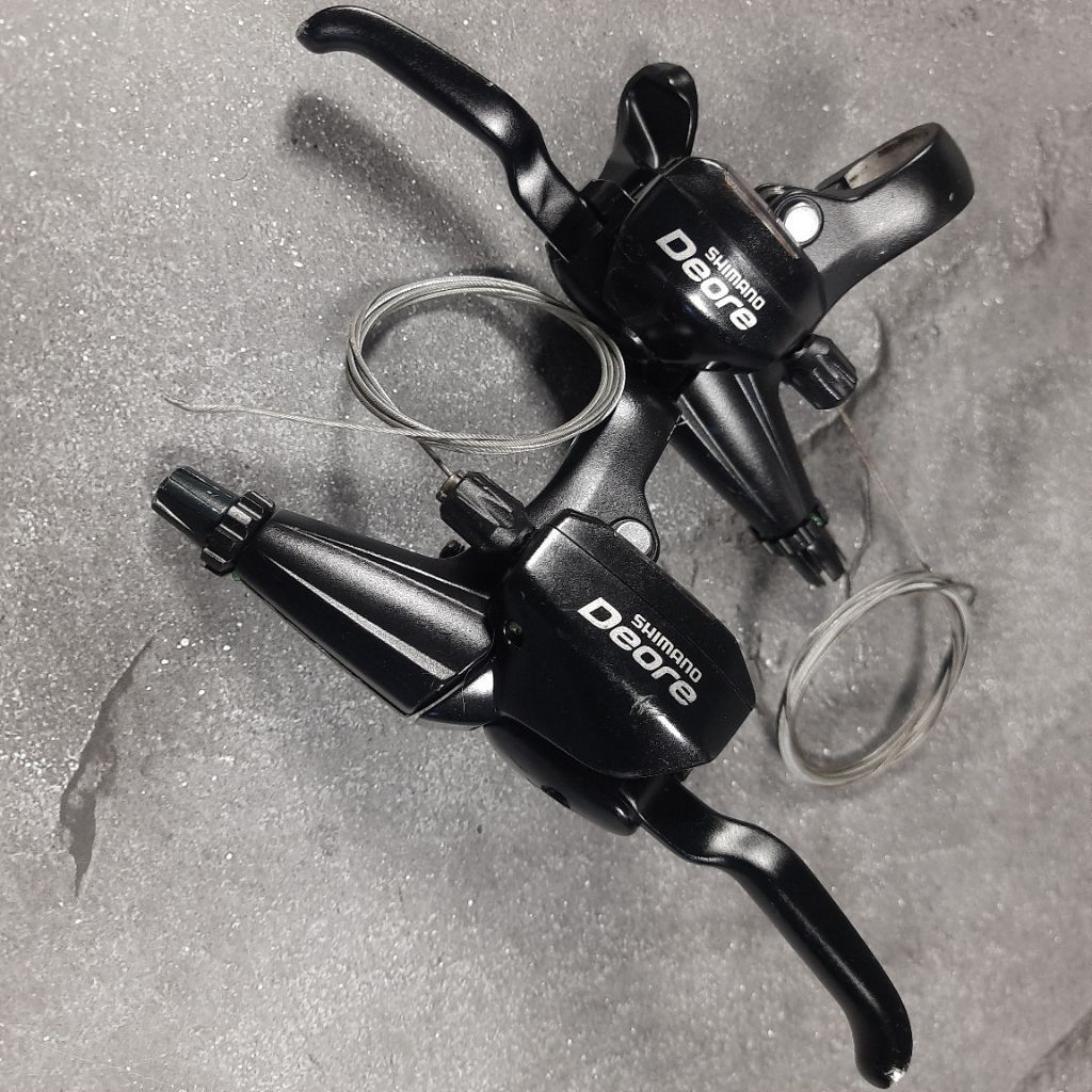 Shimano Deore ST-M530 Dual-Control Brake Shifter 3x9 Speed - Brake Shifter Tabok Shimano Deore M530 