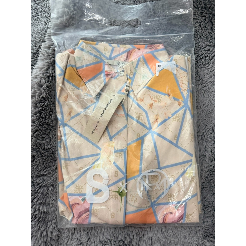 ASTERA TOP JADE AND PALE PEACH SIZE M BUTTOSCARVES X RIAMIRANDA