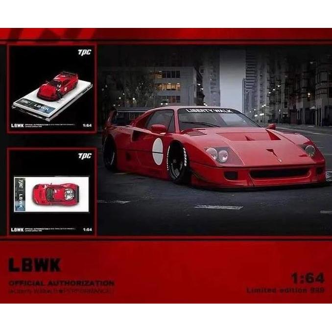 TPC 1/64 LBWK F40 Red Diecast