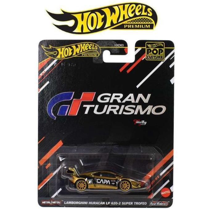 Lamborghini Huracan LP 620-20 Super Trofeo Gold Grand Turismo - Hot Wheels Premium Pop Culture Hotwh