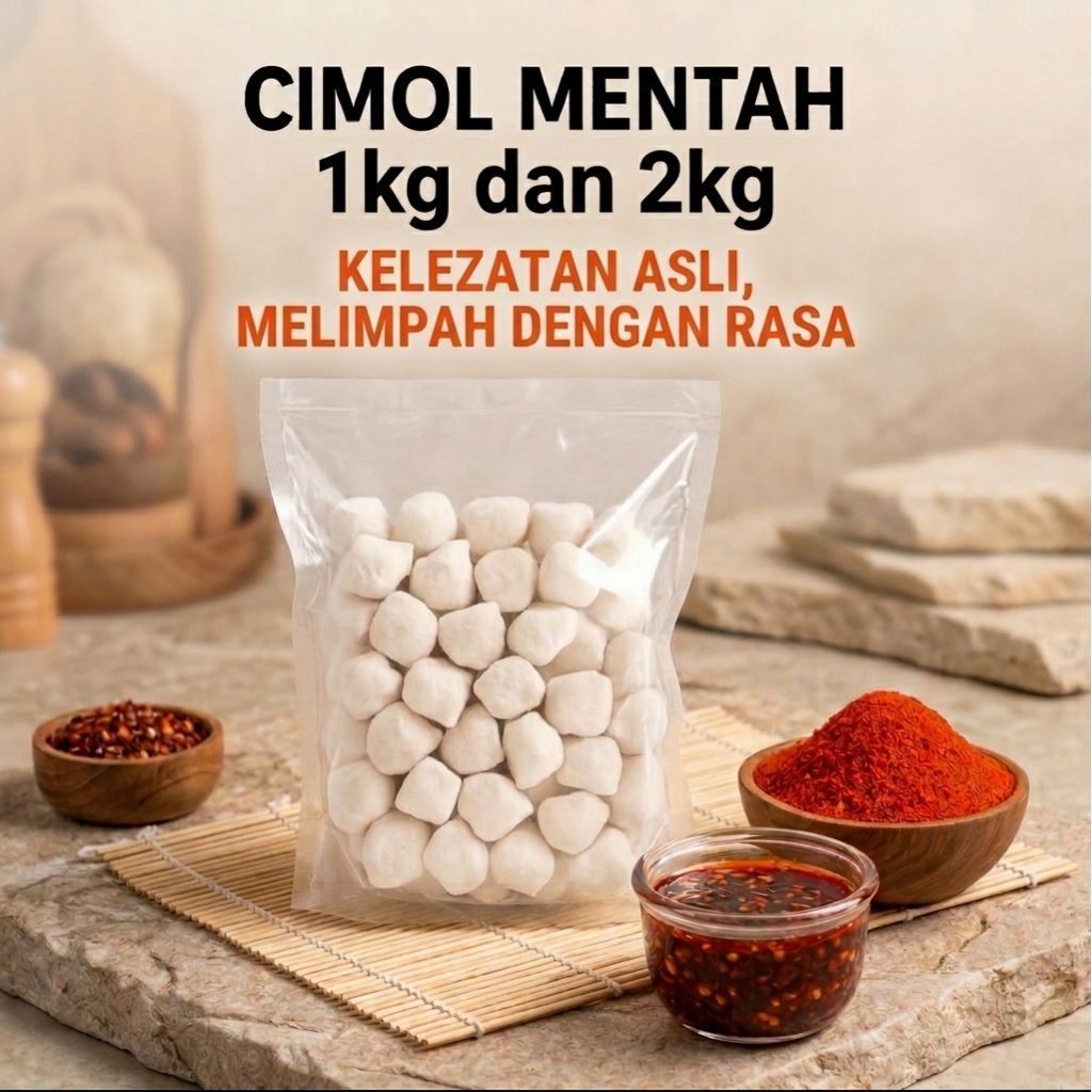 Cimol Original Mentah Frozen 1Kg dan 2Kg