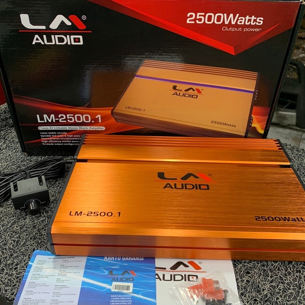 Power Monoblock LM AUDIO LM-2500.1 Class D Power Amplifier Monoblock LM AUDIO 2.500.1 class D