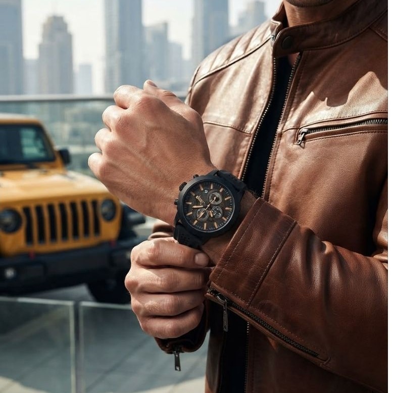 JAM TANGAN PRIA ELEGAN JEEP CHRONO AKTIF KEMEWAHAN 001