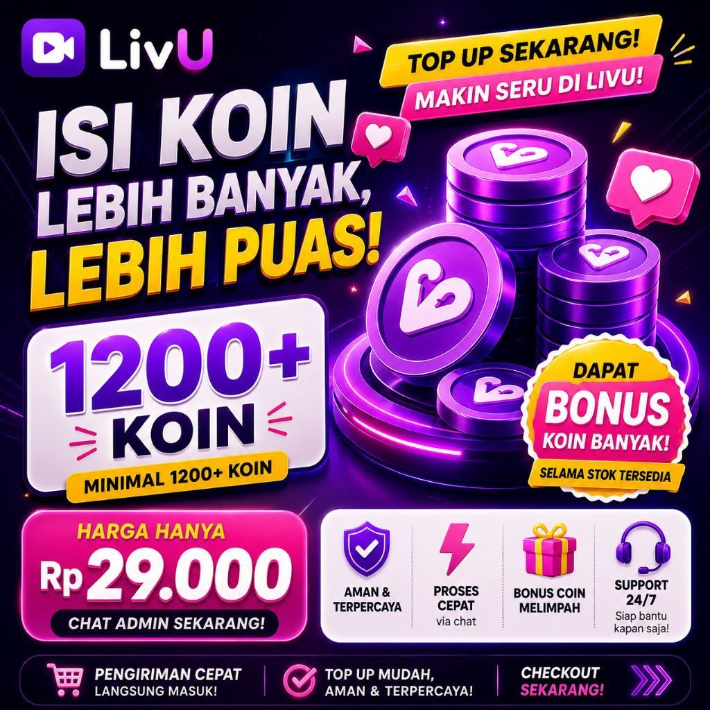 LivU Koin 1200+ Akun Murah