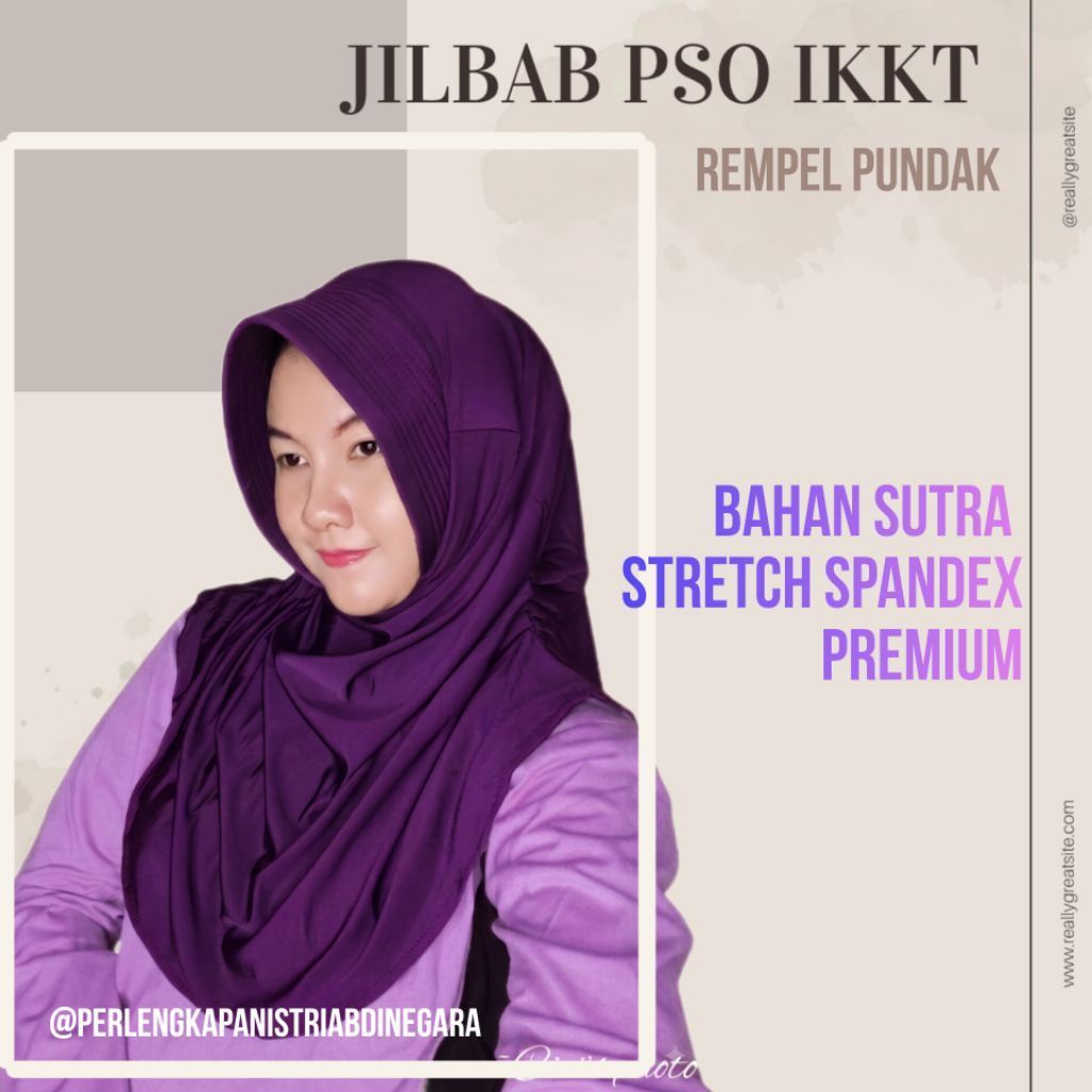 JILBAB OLAHRAGA PSO  IKKT PREMIUM