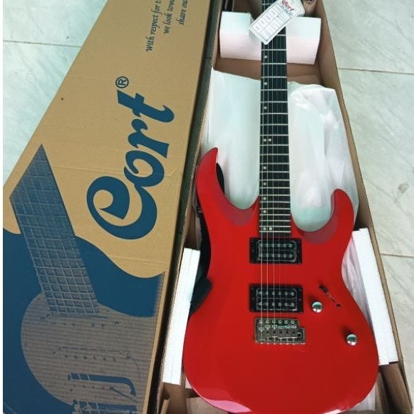 Gitar Cort X1 100% ORI Baru Warna Merah