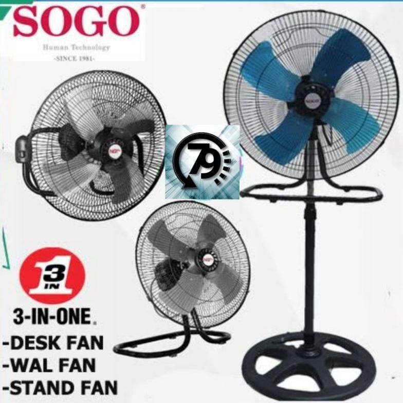 Kipas Angin Tornado 18inch "SOGO SG-1803.(Kipas Angin Berdiri, Meja dan Dinding)2