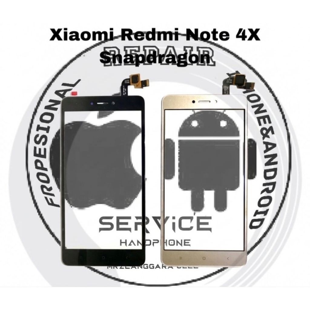 Panel Sentuh LCD Xiaomi Redmi Note 4X Snapdragon untuk layar HP